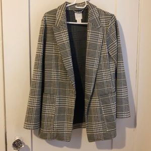 H&M Plaid Blazer